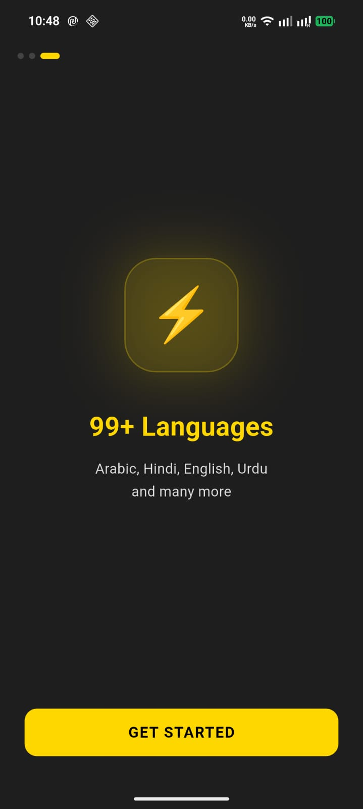 Onboarding — 99+ languages